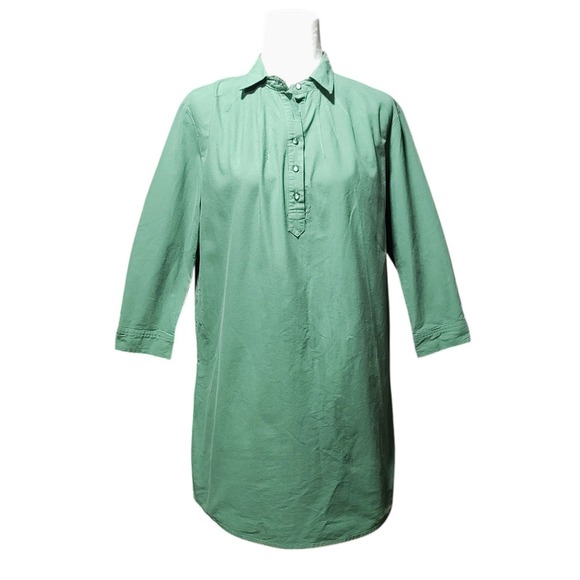 Pomander Place Tuckernuck Polly Dress Green Knee Length Boxy Minimalist Size S - Picture 2 of 11